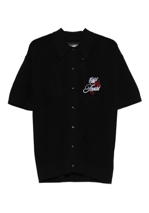 AMIRI embroidered knit top - Black