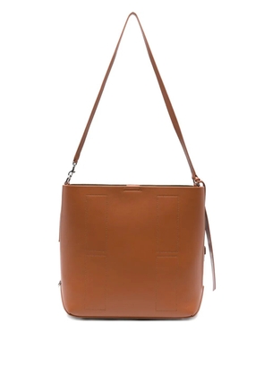 Hogan medium leather shoulder bag - S003 BROWN