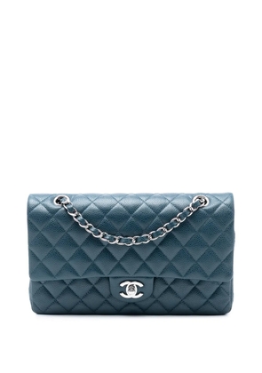 CHANEL Pre-Owned 2014-2015 Medium Classic Caviar Double Flap shoulder bag - Blue