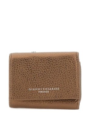 GIANNI CHIARINI logo-print leather wallet - Brown