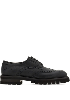 Ferragamo brogue derby shoes - Black