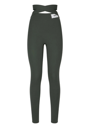 Dolce & Gabbana KIM DOLCE&GABBANA crossover-strap leggings - Black