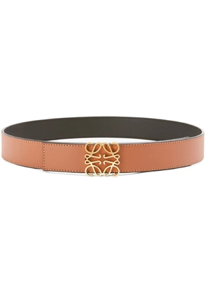 LOEWE reversible Anagram belt - Brown