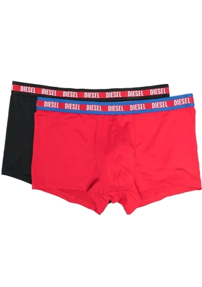Diesel two-pack logo boxer briefs - Red