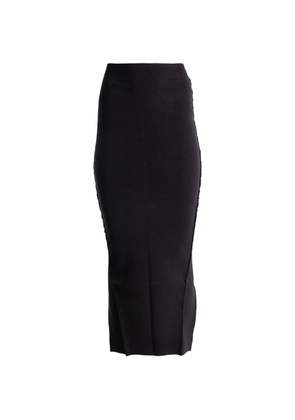 Rick Owens split maxi skirt - Black