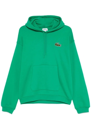Lacoste crocodile-patch hoodie - Green