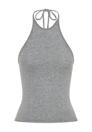 Christopher Esber halterneck cashmere top - Grey