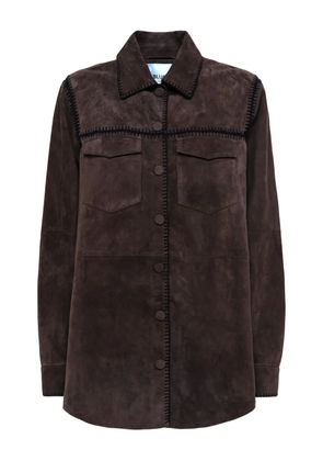 Blugirl crochet suede shirt - Brown