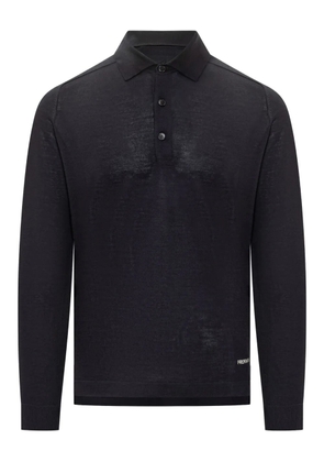 Premiata buttoned long-sleeve polo shirt - Blue