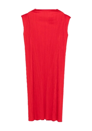 Pleats Please Issey Miyake Monthly Colors: November midi dress - Red