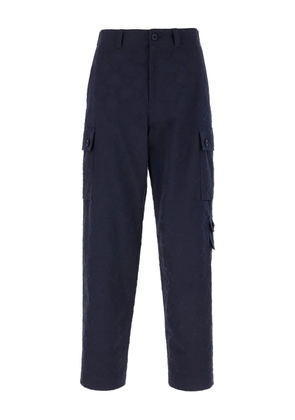 Givenchy monogram cargo trousers - Blue