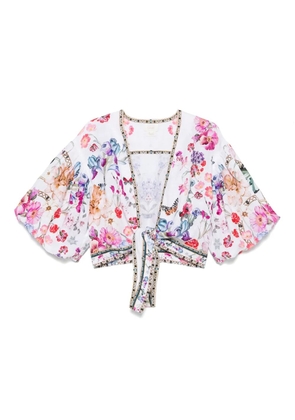 Camilla Monserrate Magic crop top - White