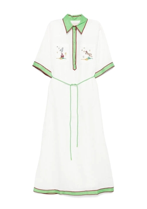 ALEMAIS linen dress - White