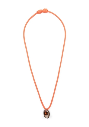 Dezso 18K rose gold Cowry citrine necklace - Pink