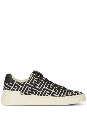 Balmain B-Court monogram sneakers - White
