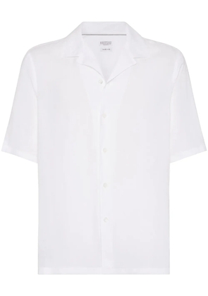 Brunello Cucinelli camp collar shirt - White
