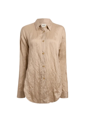 KHAITE Goya button-down shirt - Neutrals