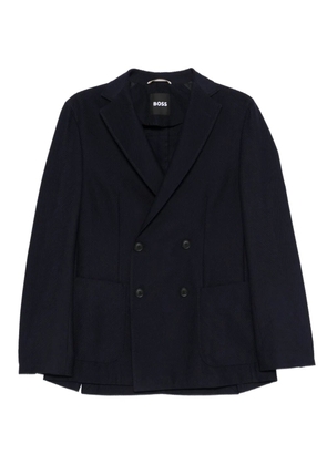 BOSS double-breasted jacket - Blue