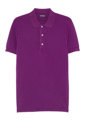 TOM FORD buttoned polo shirt - Purple