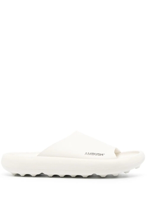 AMBUSH logo-print slides - White