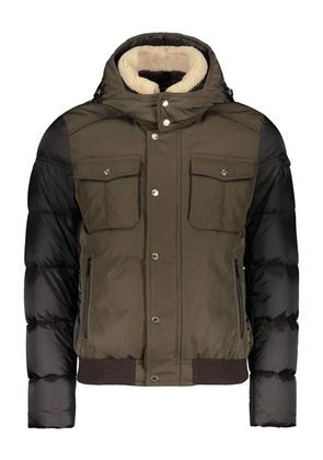 Moorer hooded-neck padded collar - Green