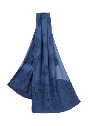ETRO paisley jacquard scarf - Blue