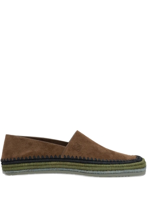 LOEWE suede espadrilles - Brown