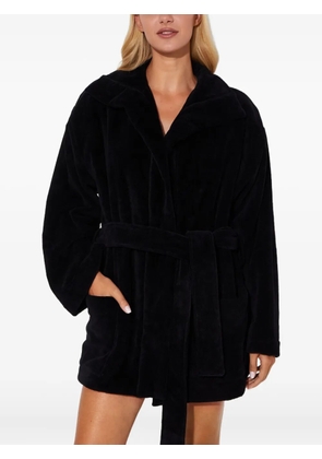 DSQUARED2 logo belted cover-up - Black