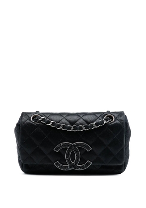 CHANEL Pre-Owned 2011 Iridescent Caviar Crystal CC Wallet On Chain crossbody bag - Black