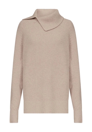 LouLou de Saison Cecil ribbed-stand collar sweater - Neutrals