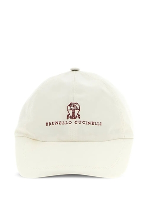 Brunello Cucinelli logo-embroidered baseball cap - White