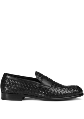 Doucal's leather loafers - Black