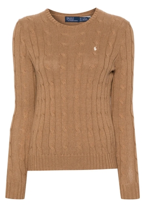 Polo Ralph Lauren Polo-Pony-motif cotton jumper - Brown