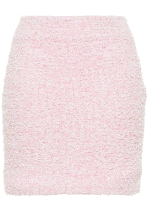 Balenciaga tweed bouclé mini skirt - Pink