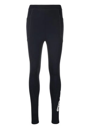 Stella McCartney logo-print scuba leggings - Blue