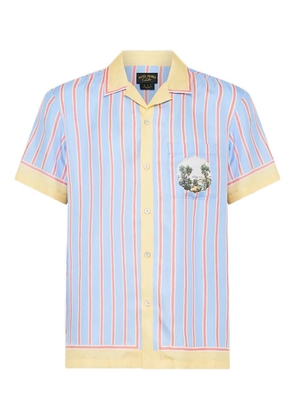 Camilla Botanical Ballads striped shirt - Blue