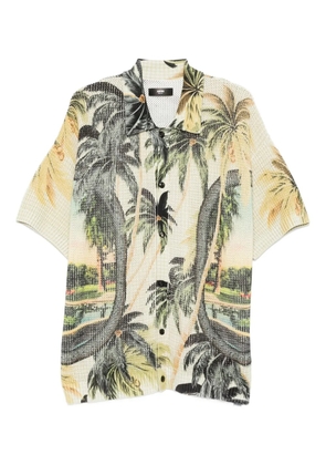 AMIRI palm tree-print shirt - Green