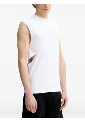 HELIOT EMIL cut-out sleeveless vest - White