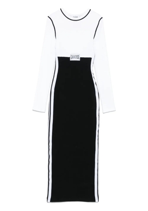 Jean Paul Gaultier colour-block maxi dress - White