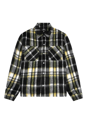 Represent textured plaid shirt - Black