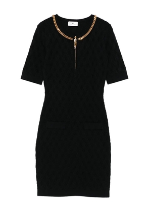 Elisabetta Franchi chain-embellished dress - Black