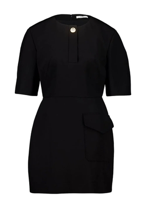 Givenchy button-fastening pocket mini dress - Black
