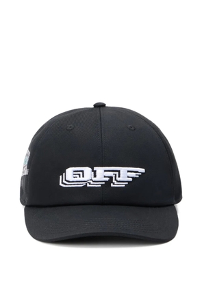 Off-White OFF Train motifs six-panel baseball cap - Black