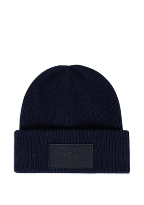 Iceberg corn-stitch beanie hat - Blue
