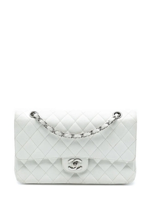 CHANEL Pre-Owned 2008-2009 Medium Classic Caviar Double Flap shoulder bag - White