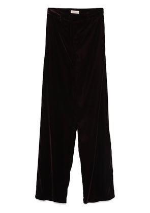 Blanca Vita velvet trousers - Red