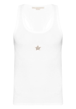 Stella McCartney star-appliqué lyocell tank top - White