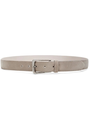 Brunello Cucinelli leather belt - Grey