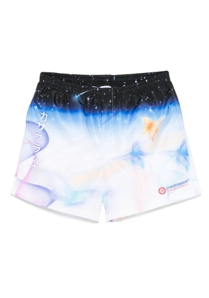 Casablanca graphic-print swim shorts - Blue