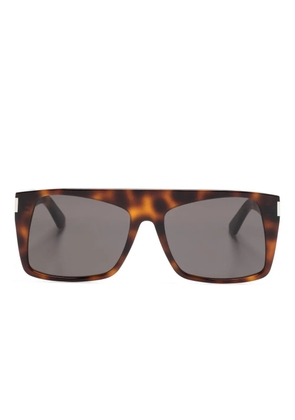 Saint Laurent Eyewear SL651 oversize-frame sunglasses - Brown